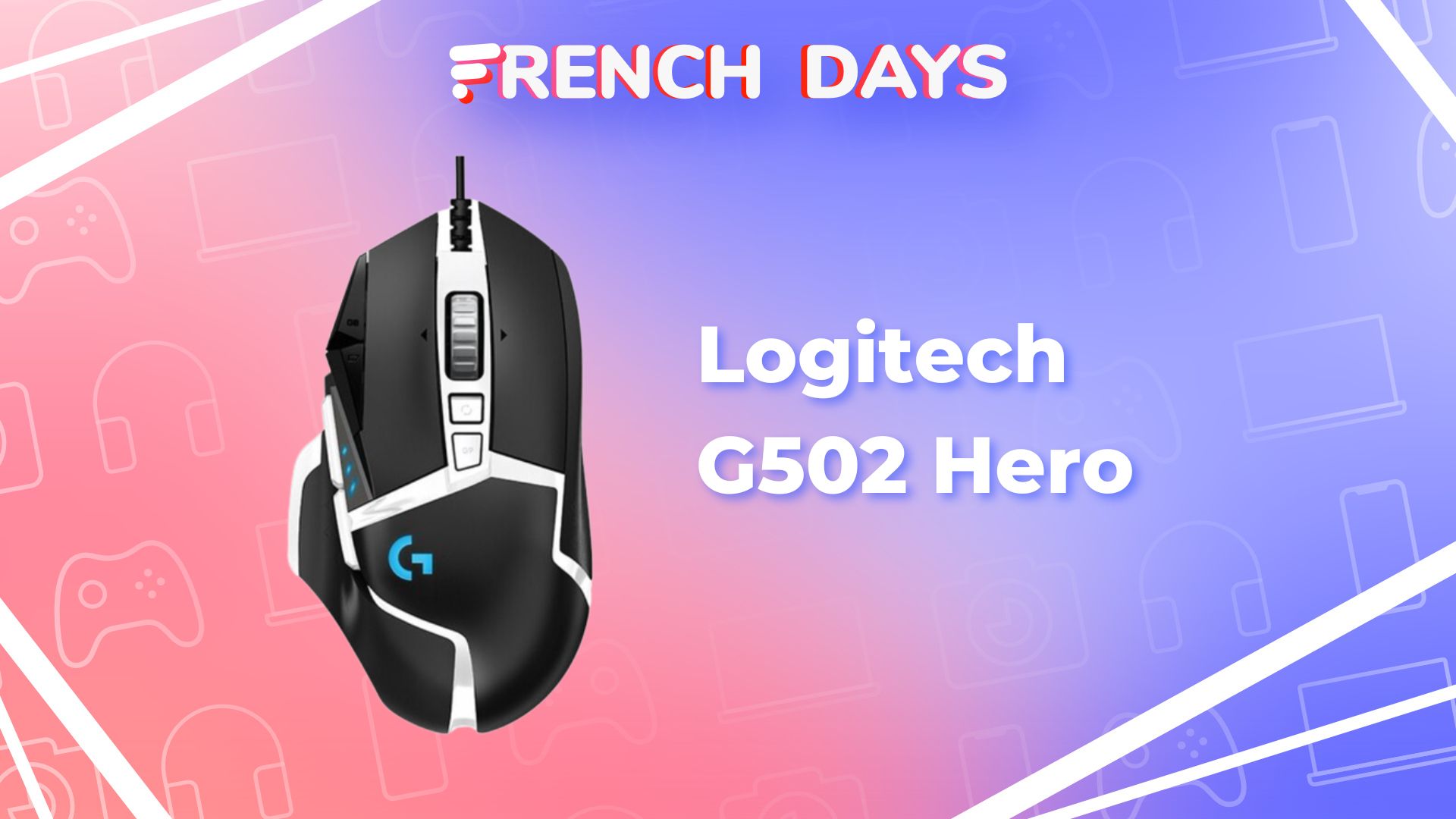La célèbre souris Logitech G502 Hero chute à un prix très bas pour ces  French Days
