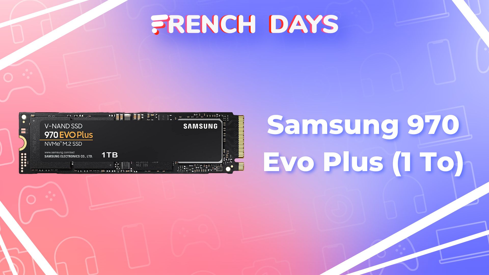 Promo SSD : Parfait pour la PS5, le Samsung 980 Pro de 1 To est à petit  prix pendant les French Days ! 