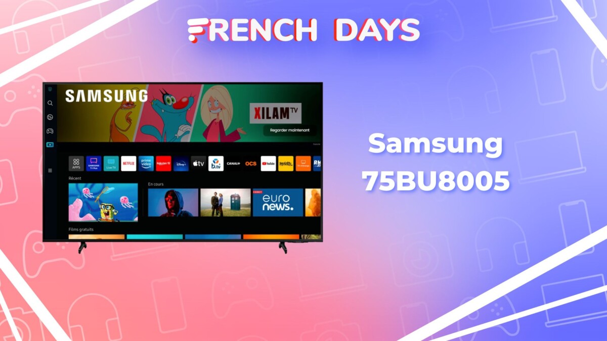 tv samsung 75bu8005 french days 2023