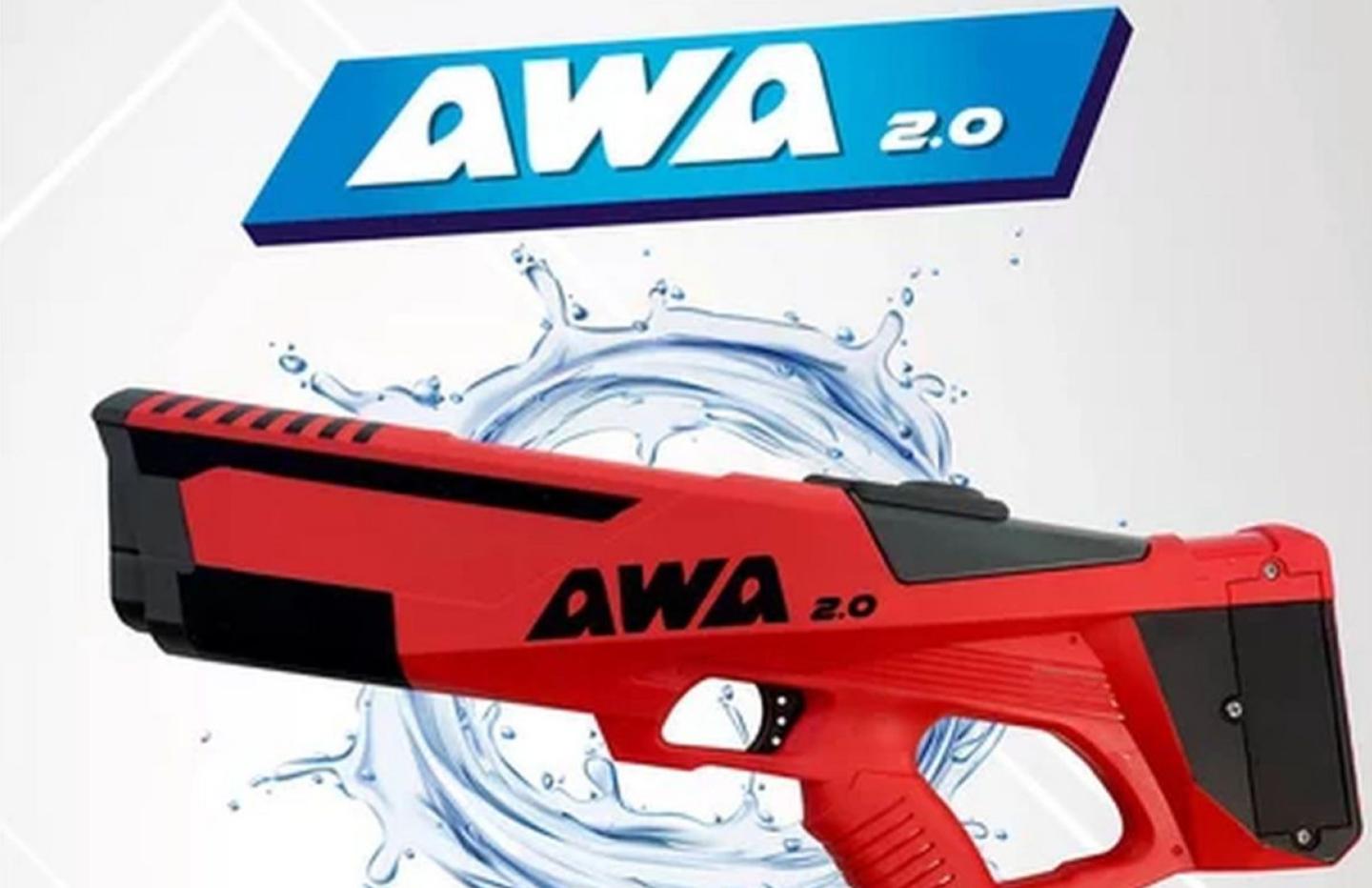 AWA Pistolet à eau électronique AWA - rouge pas cher 
