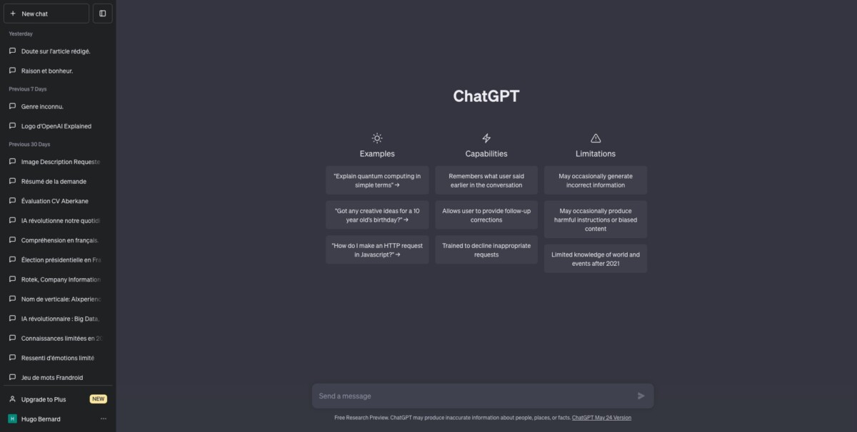 Chatgpt Interface