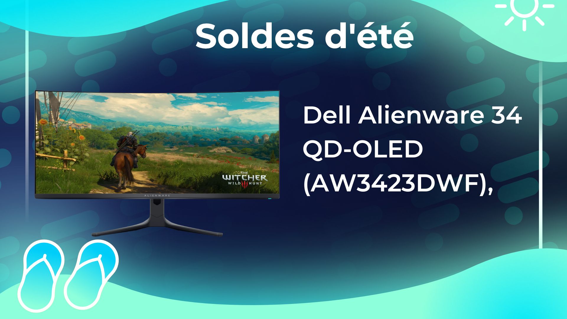 Écran de gaming incurvé QD-OLED Alienware 34 pouces (AW3423DWF