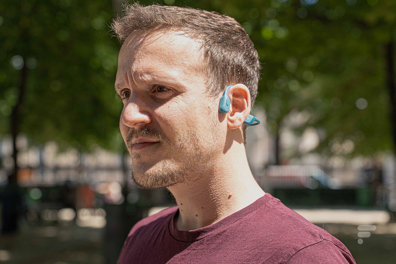 casque à conduction osseuse balboaz, Écouteurs ouverts sans fil avec  Bluetooth et MP3