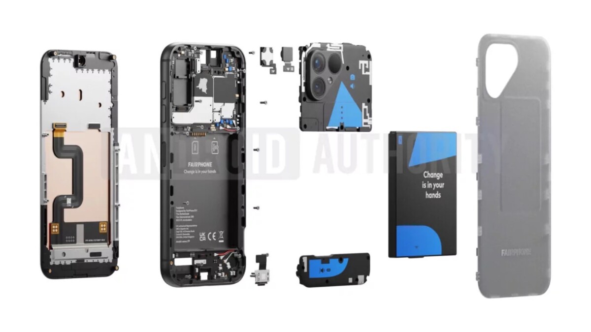 Fairphone 5 supposé // Source : Android Authority