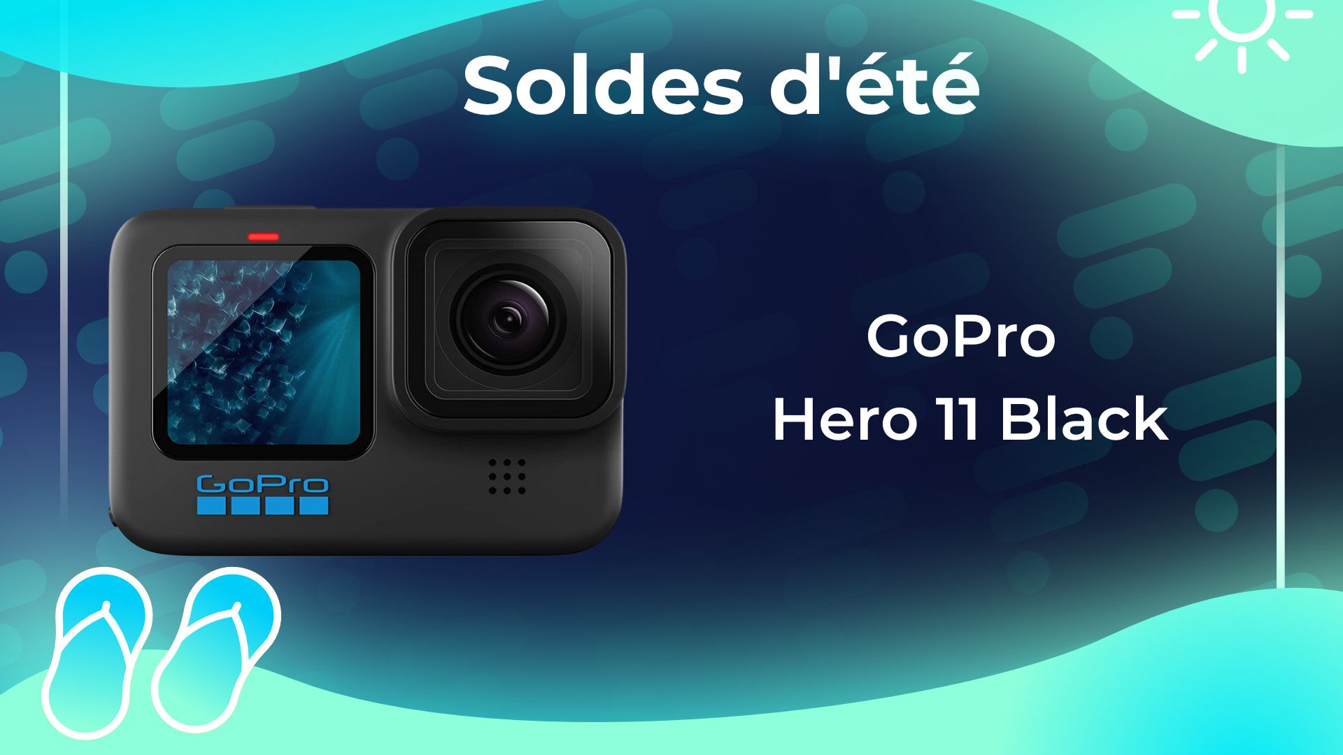 La toute récente GoPro Hero 12 avec son lot d'accessoires, a droit une  belle remise après Noël