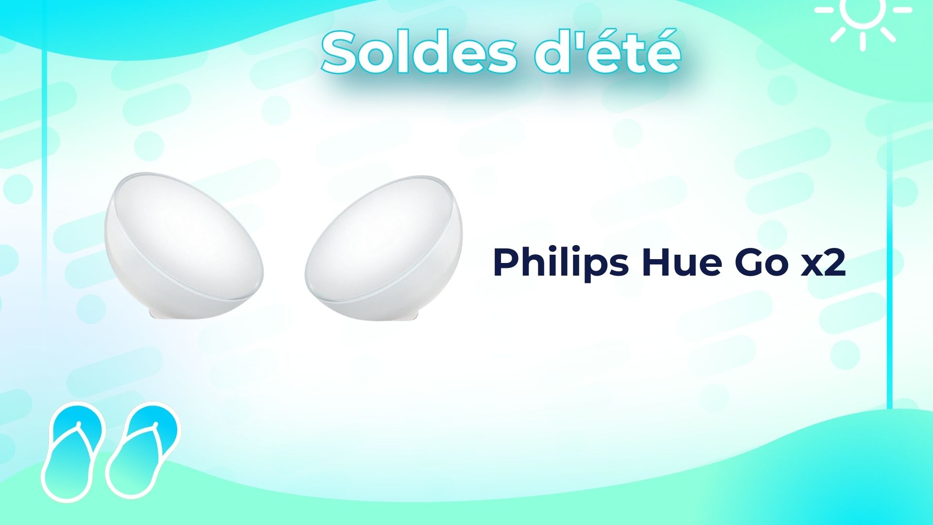 French Days : pack de 2 lampes Philips Hue Go à moitié prix