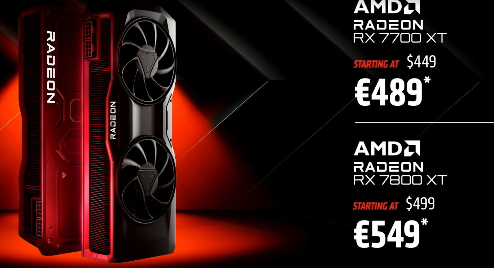 Radeon RX 7700XT et RX 7800XT : AMD complète la gamme RDNA3