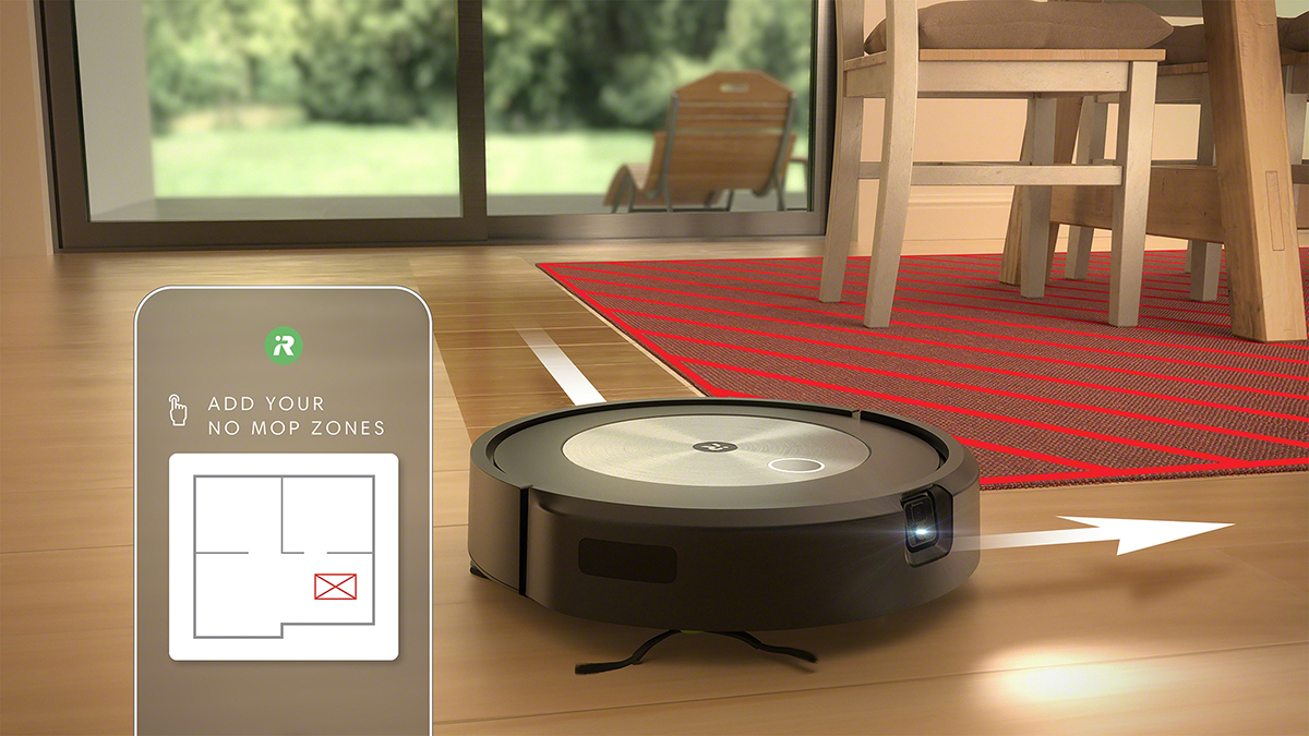 IROBOT Robot Aspirateur Laveur Roomba Combo i5+ pas cher 