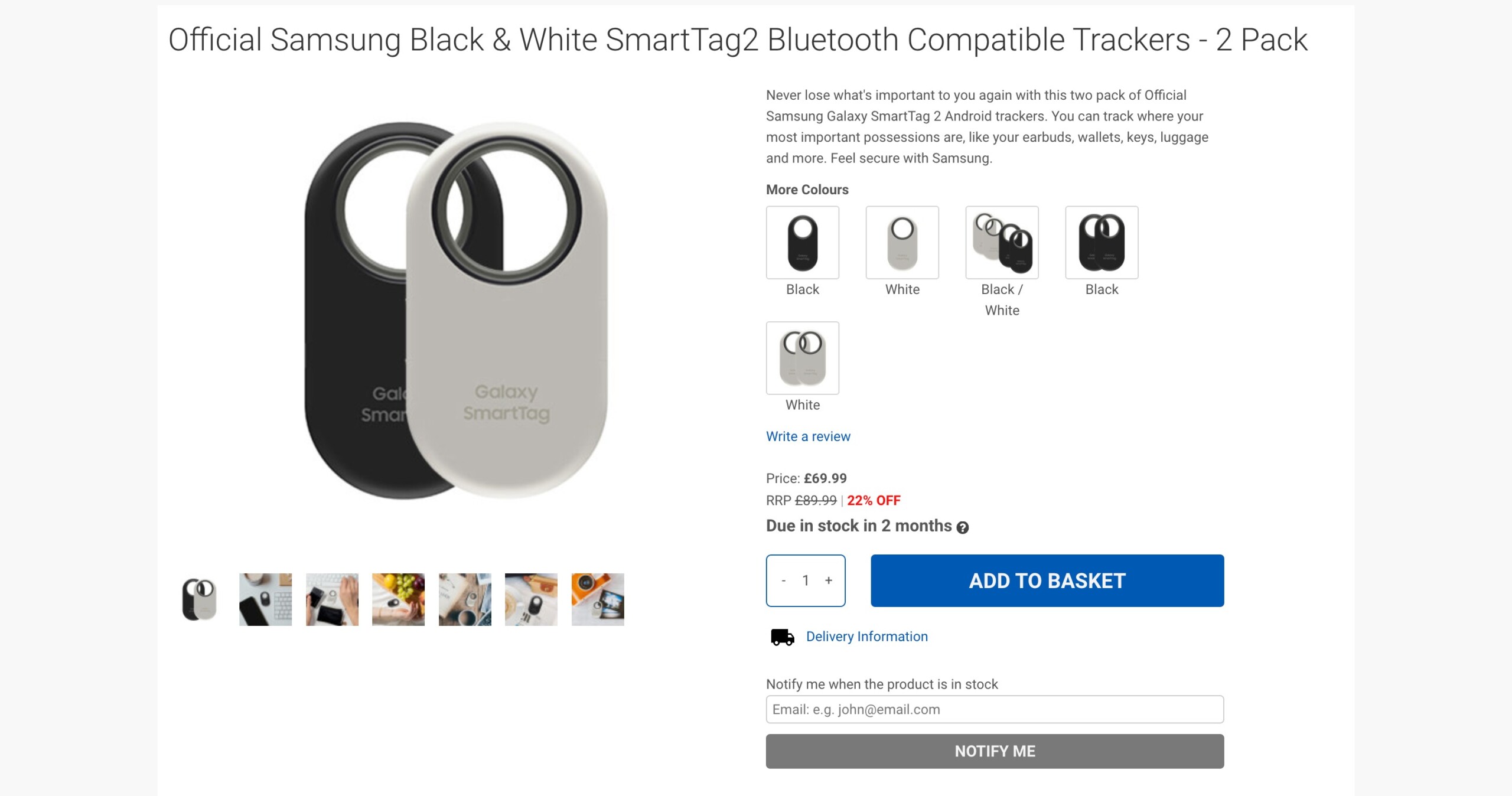 Le Samsung SmartTag 2 pourrait être aussi « fermé » que l'AirTag d'Apple