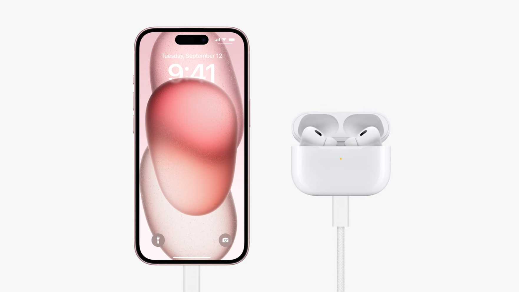 An iPhone 15 will be able to recharge the AirPods Pro 2 case