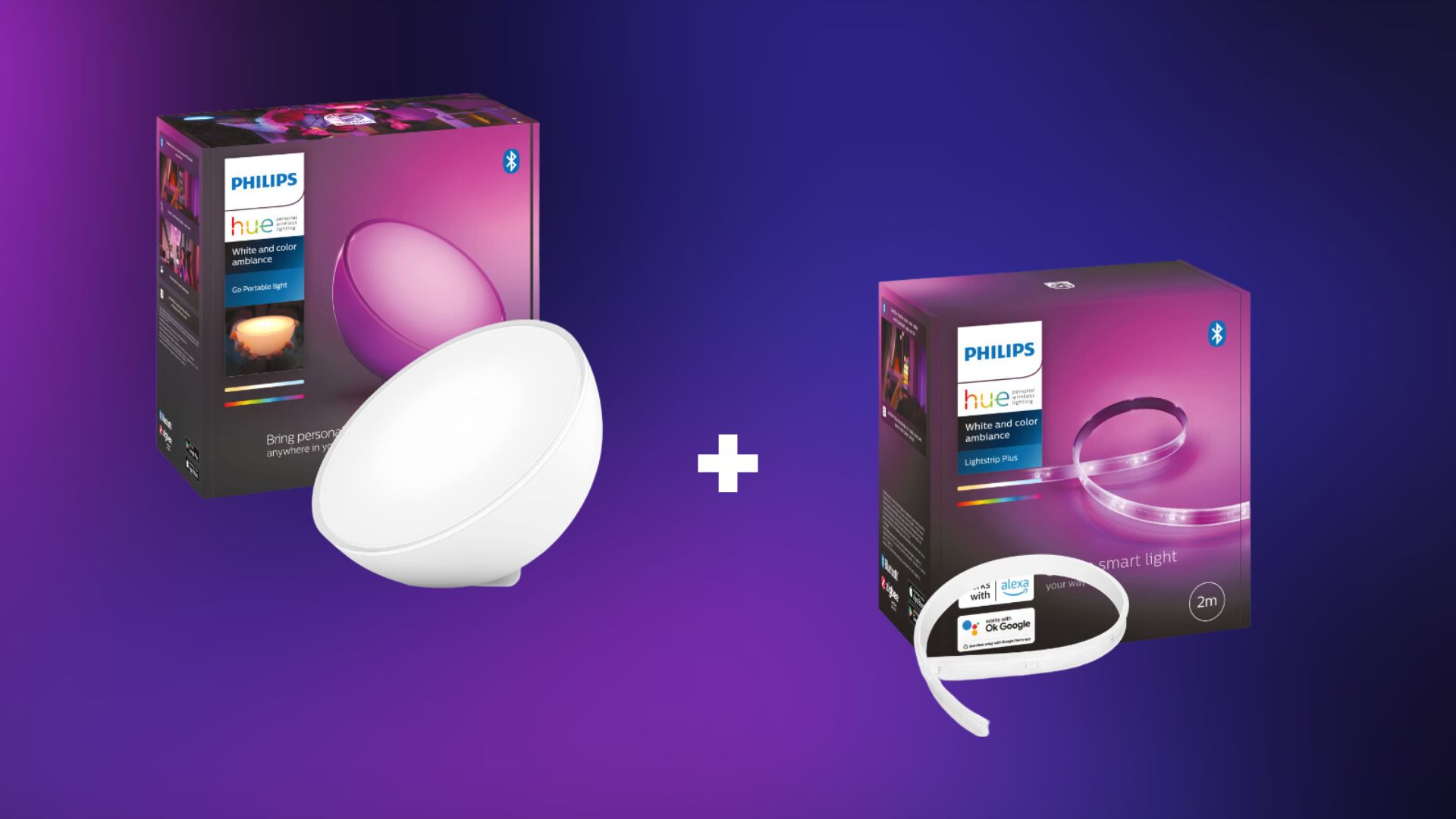 Philips : la domotique plus abordable avec ce pack Hue Go + Ruban LED à -45  %