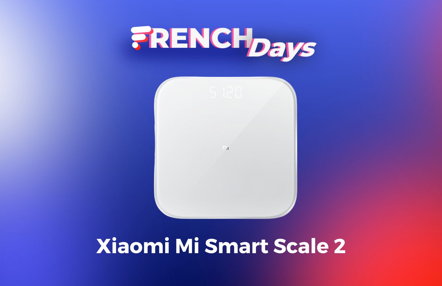 Balance connectée Xiaomi Version 2,Mi Body Composition Scale 2 à 14€99