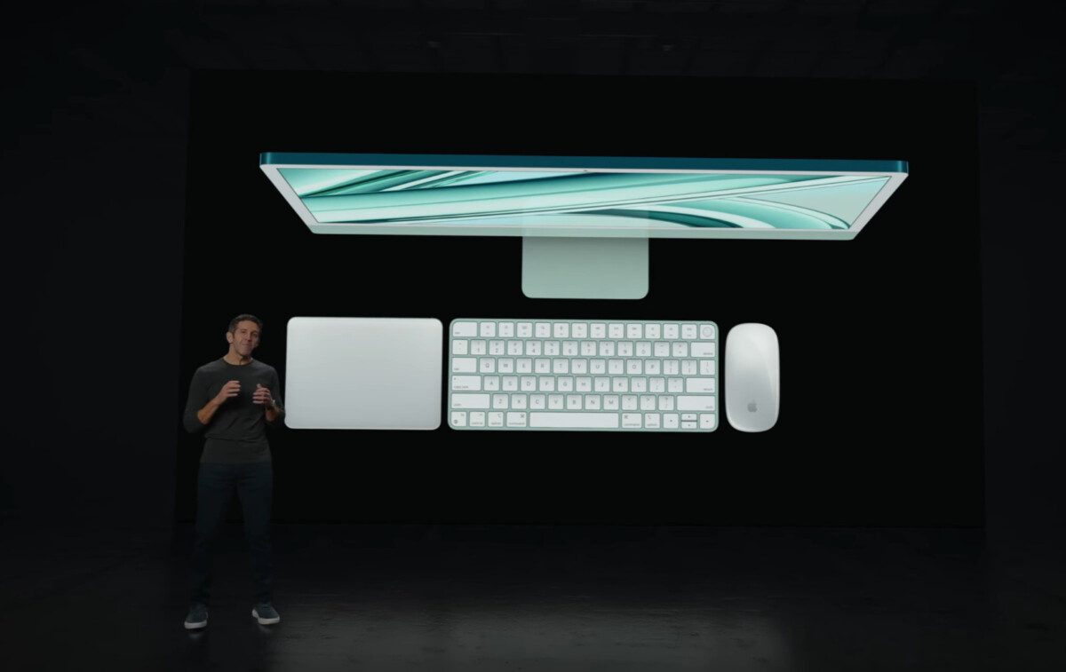 L'iMac M3 avec ses nouveaux périphériques