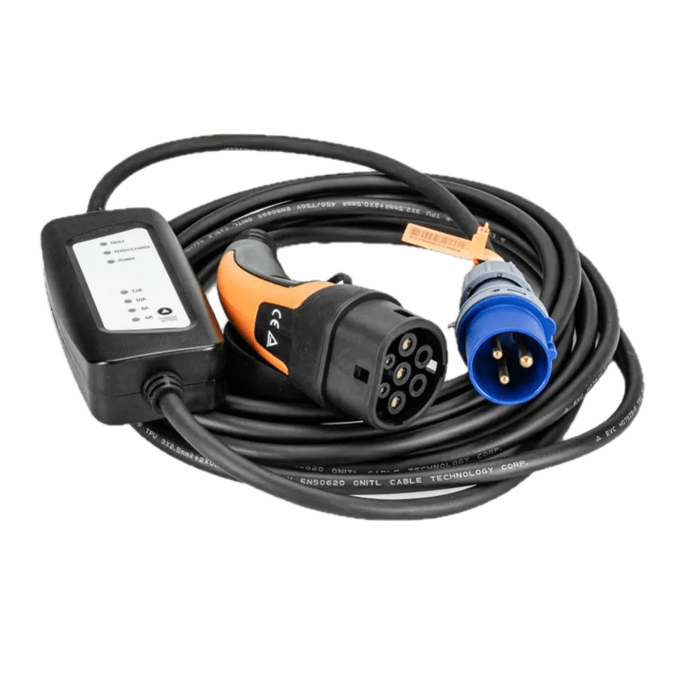 Câble de recharge sur prise domestique T1-E/F monophasé 10A