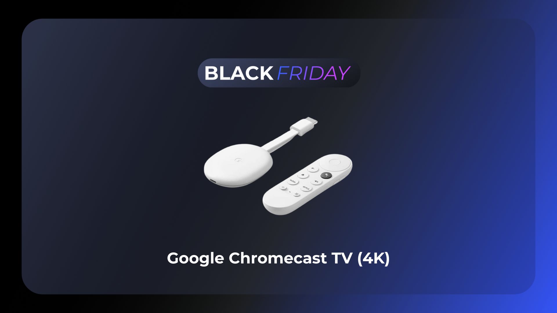 Google Chromecast avec Google TV (4K) Appareil de streaming