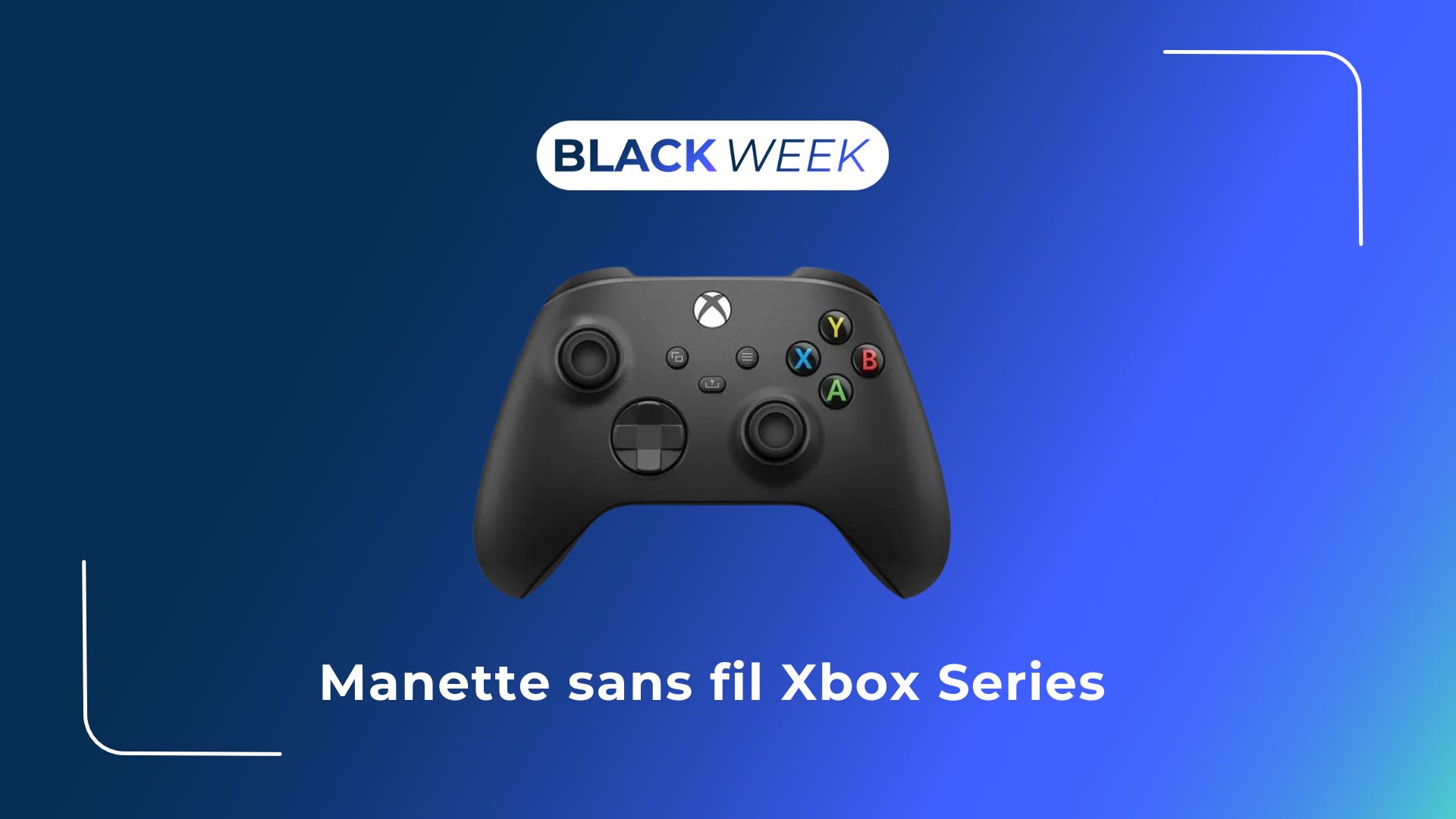 Manette sans fil Xbox - Carbon Black pour la Xbox Series X/S, la