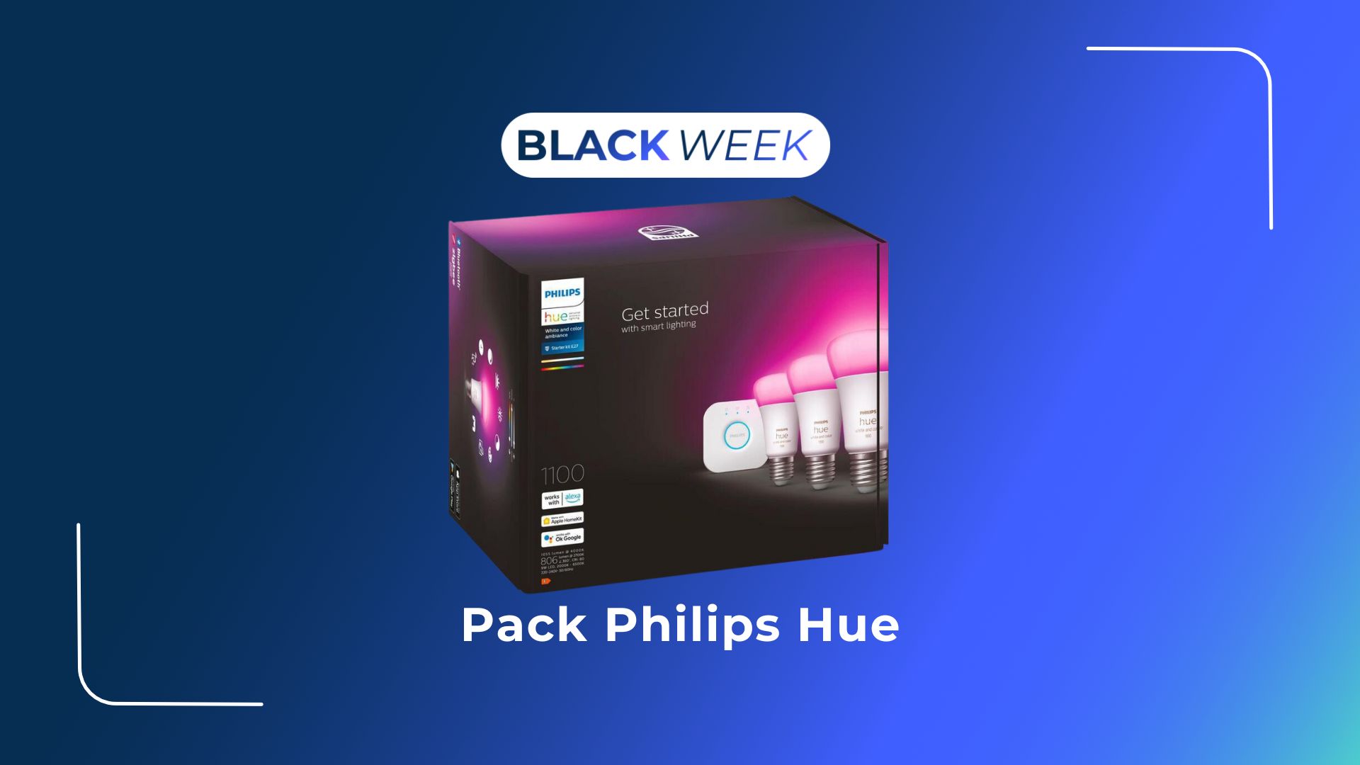 Philips Hue Kit de démarrage 2 ampoules White and Color : meilleur prix et  actualités - Les Numériques