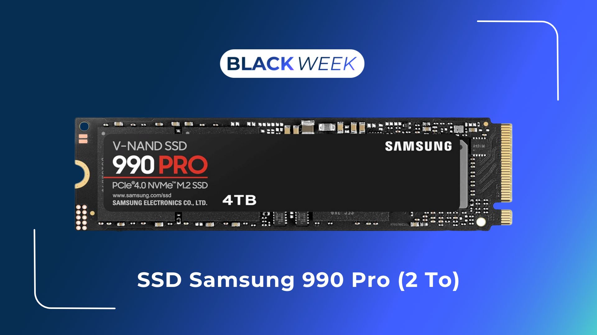 Samsung 990 Pro : ce SSD 2 To compatible PS5 est bradé à -50 % pour le  Black Friday