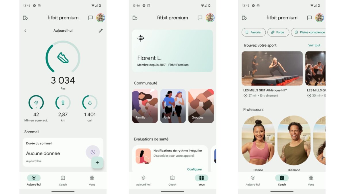 Fitbit application pour Android