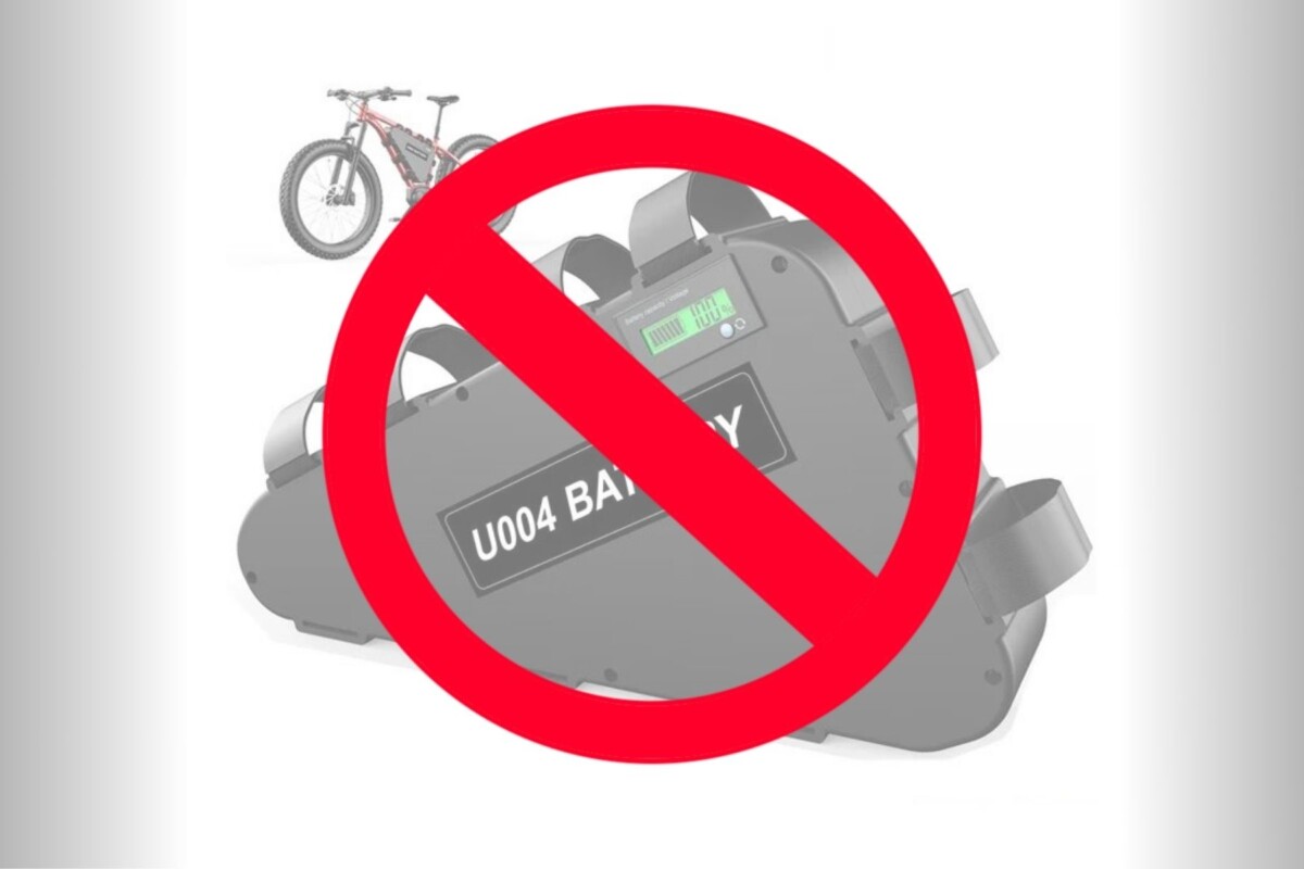 Batterie vélo électrique UPP danger