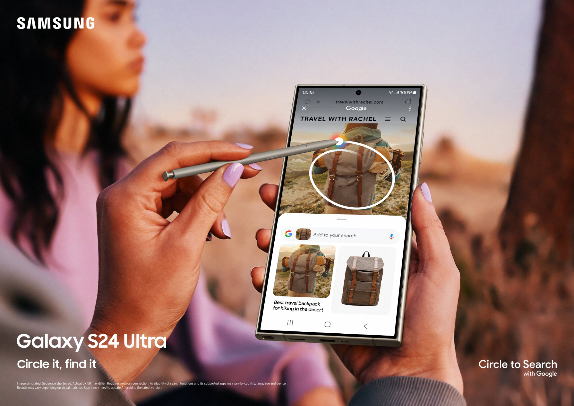 Galaxy S24 Ultra (5G) 12Go 256 Go, Noir Titane, Débloqué - Samsung