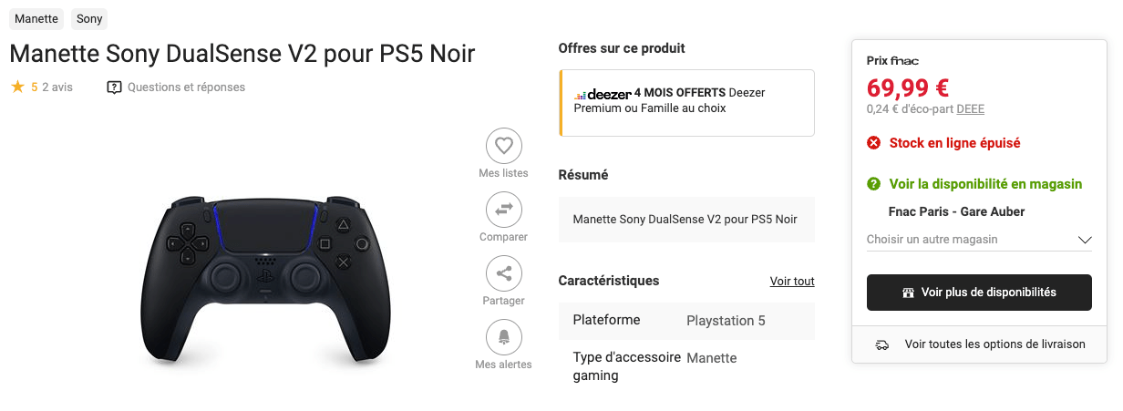 PlayStation DualSense V2 : meilleur prix et actualités - Les