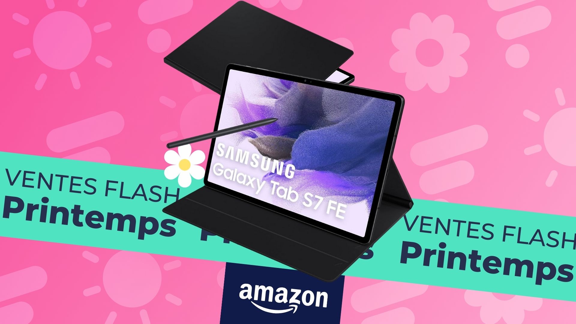 La Samsung Galaxy Tab S7 FE est à moitié prix sur Amazon, et son book cover est offert