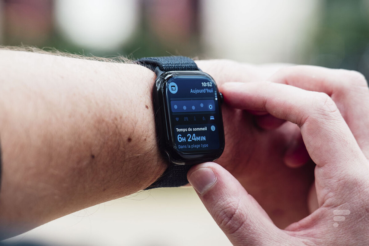 Le temps de sommeil sur l'application Signes Vitaux