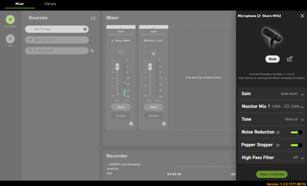 Shure MOTIV Mix