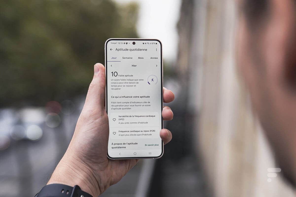 Le score d'aptitude quotidienne de Fitbit