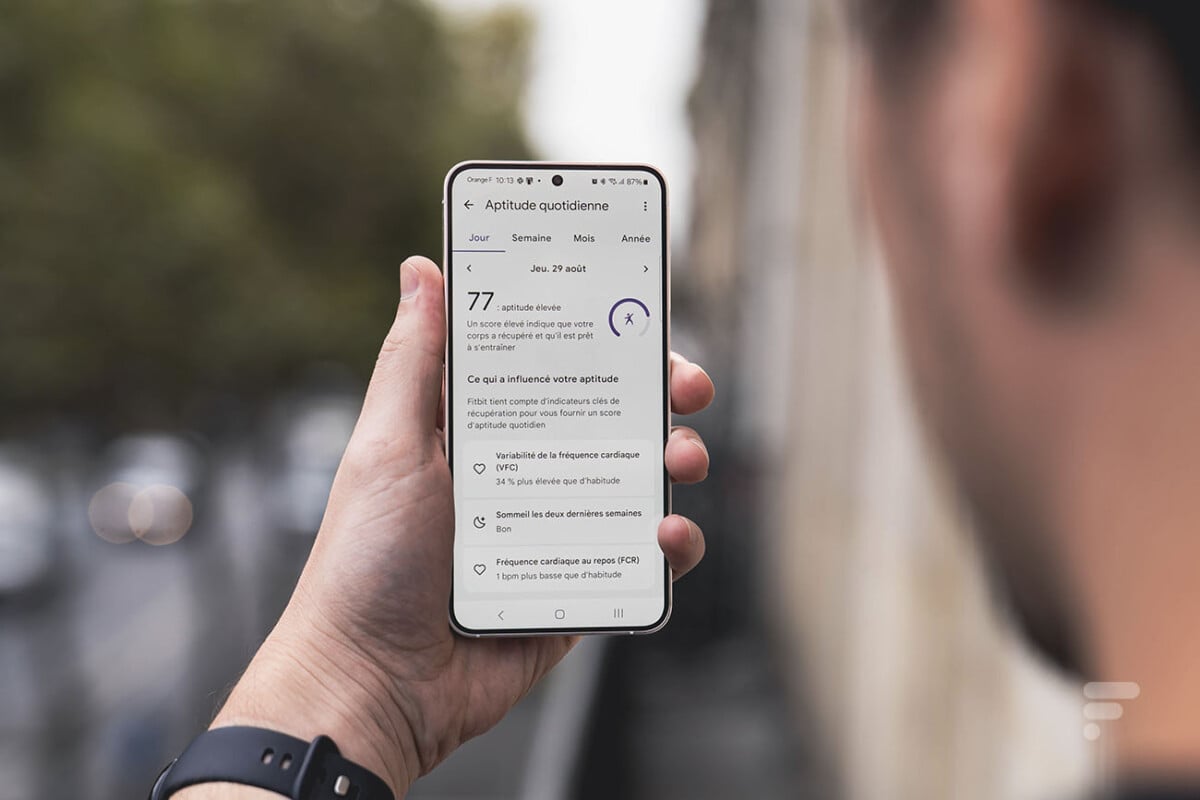 Le score d'aptitude quotidienne de Fitbit