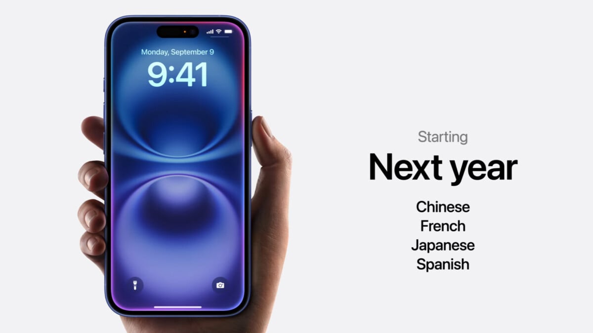 Apple Intelligence sera disponible en français en 2025