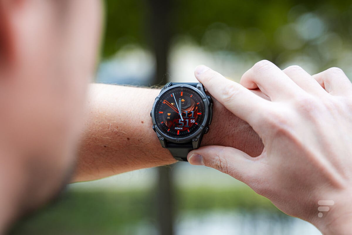 L'écran de la Garmin Fenix 8