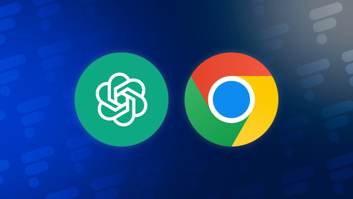 Logo OpenAI et Chrome