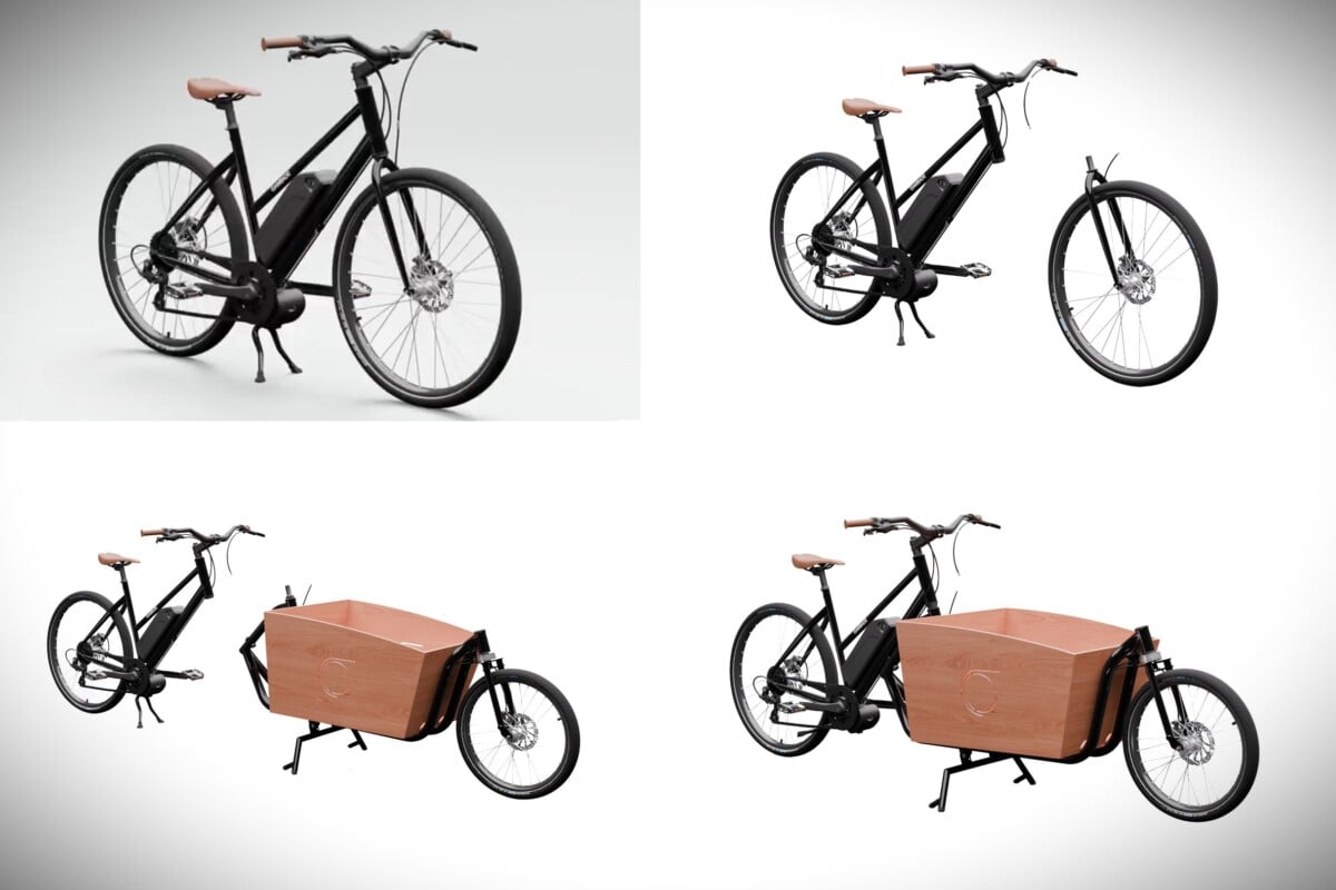 Gambade vélo électrique cargo transformable