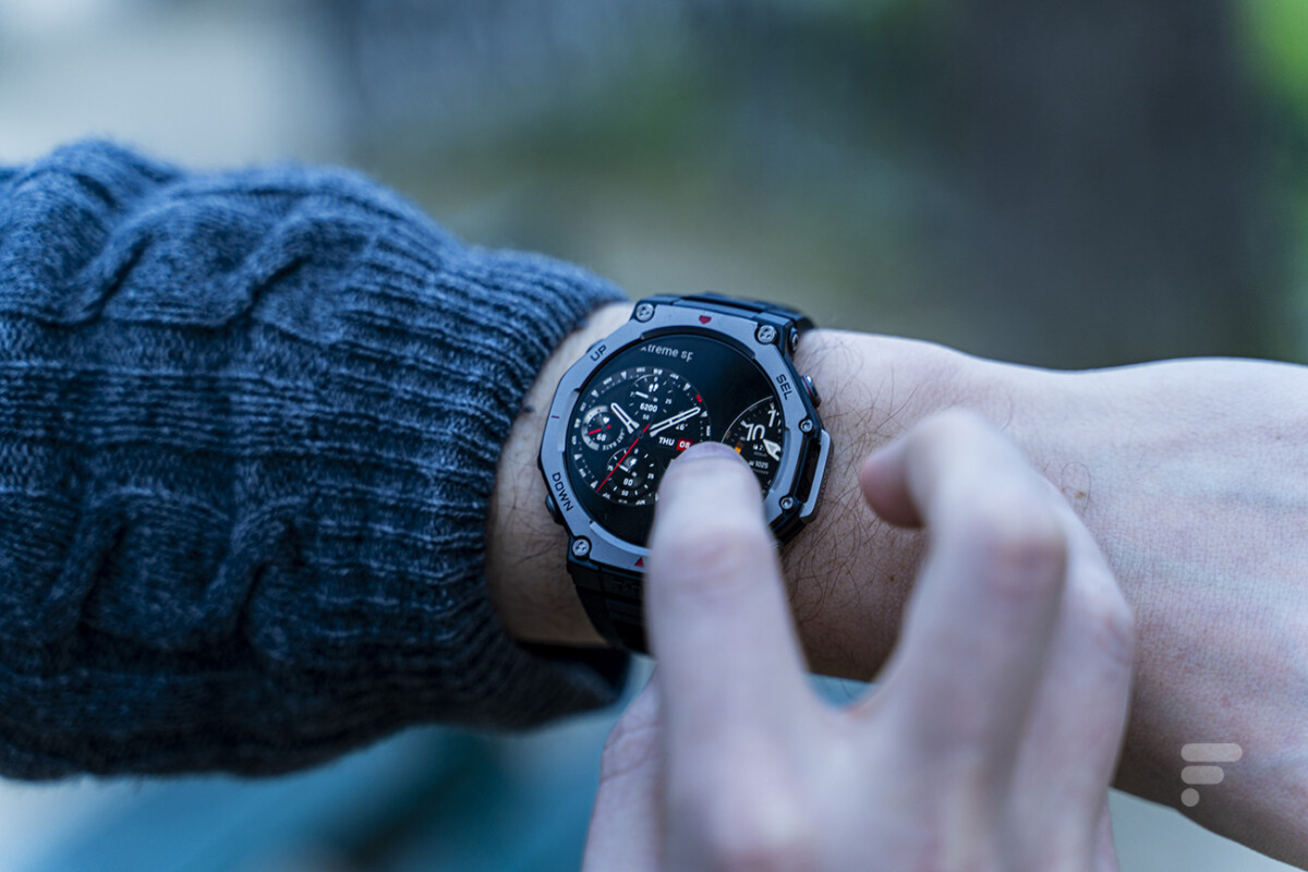 L'écran tactile de l'Amazfit T-Rex 3