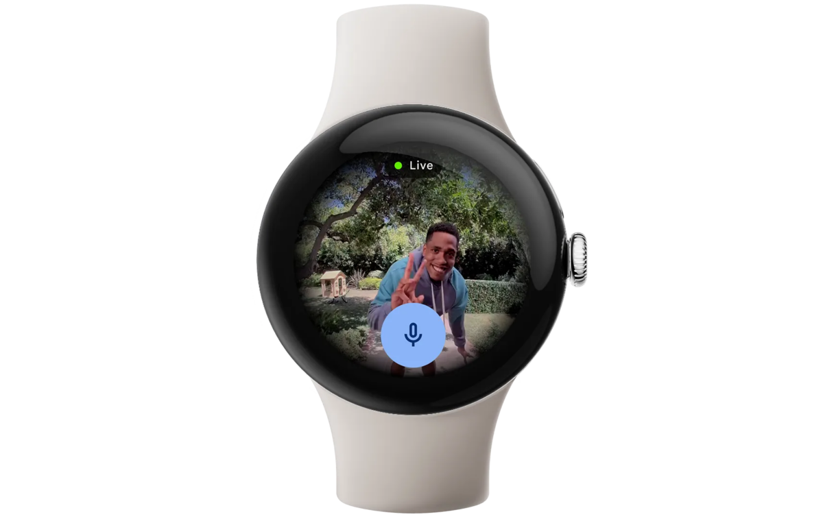 L'affichage des caméras Nest sur Pixel Watch