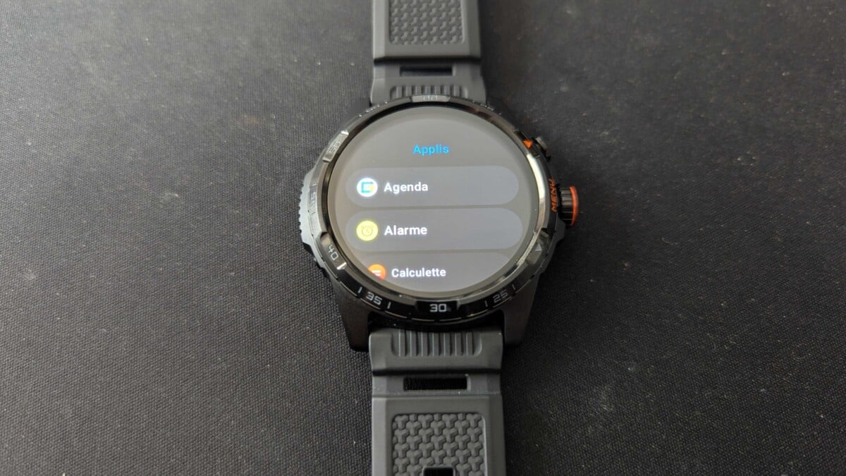 La liste des applications sur la TicWatch Atlas