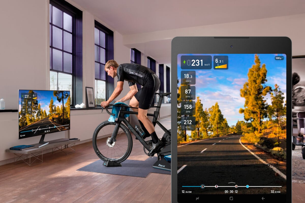 L'application Tacx Training